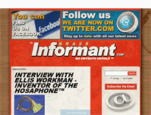 Tablet Screenshot of brassinformant.com